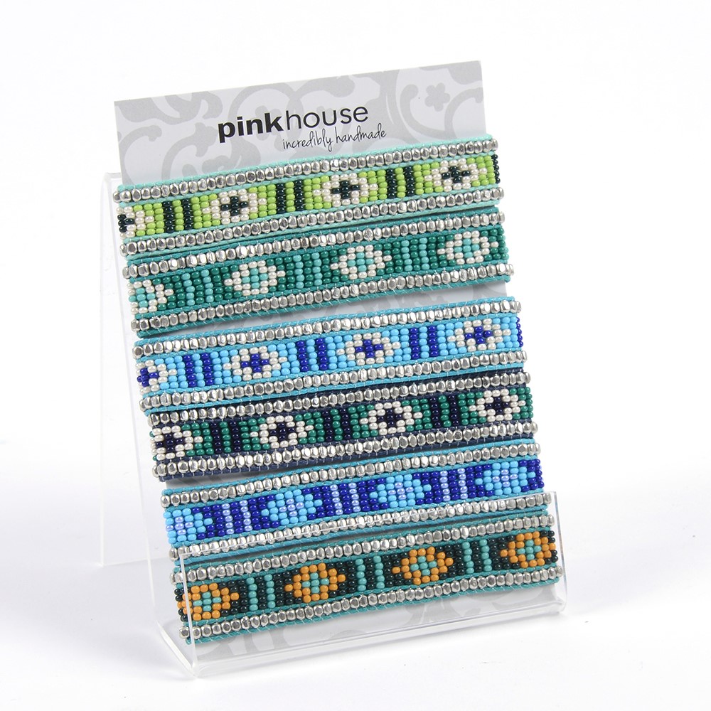 Maya Beaded Pull Bracelet - 6/Card 30722