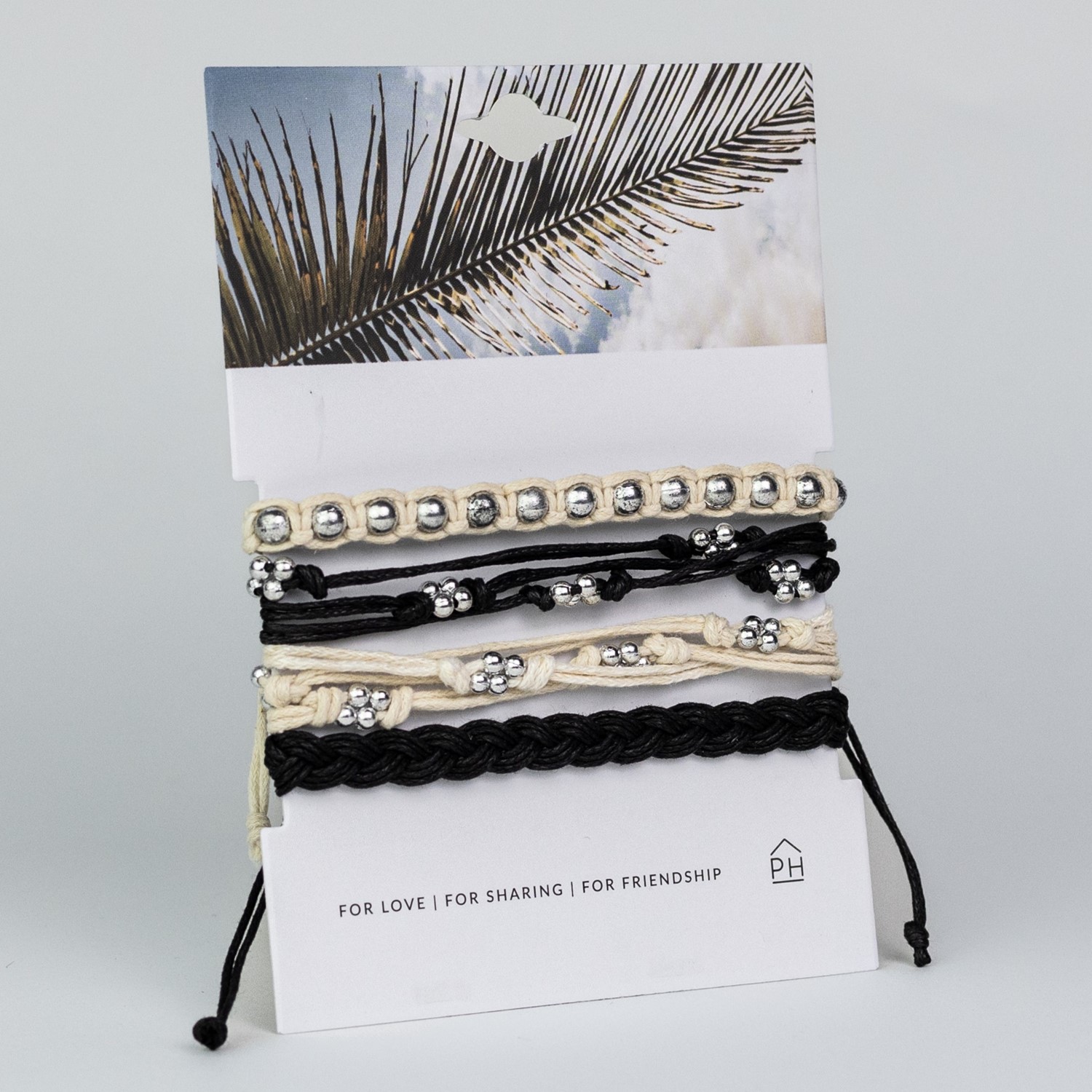 Palm Color Stack Pull Bracelets Set/4 31469