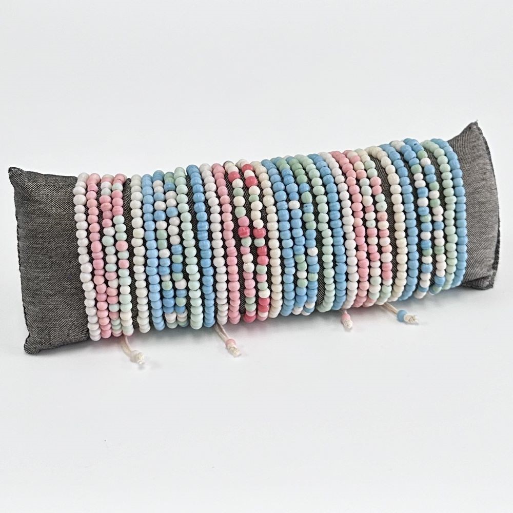 2 Strand Bead Pull Bracelets 15pk 32301