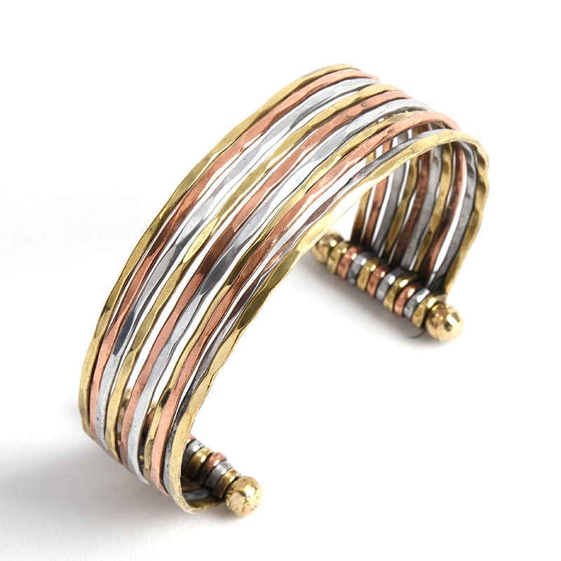 Linea Hammered Metal Cuff Bracelet 30983