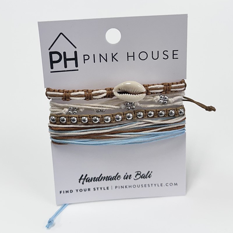 Arm Deco Color Stack Pull Bracelets Set/4 32489