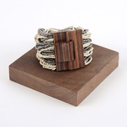 Drizzle Wood Buckle Bracelet 30855 View 2
