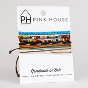 Handmade Color Stack 4-Piece Pull Bracelet Set 32478 View 2