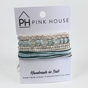 Arm Deco Beach Glass Pull Bracelets Set/4 32472 View 2