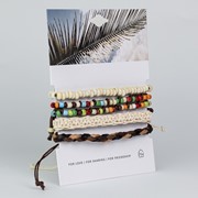 Handmade Color Stack 4-Piece Pull Bracelet Set 31478 View 3