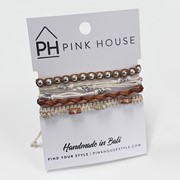 Arm Deco Color Stack Pull Bracelets Set/4 32489 View 3