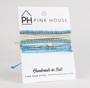 Arm Deco Pearl Color Stacks Pull Bracelets Set/5 32468 View 3