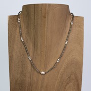 Miyuki Beads with Freshwater Pearl and White Shells Pull Necklace 41380 View 3