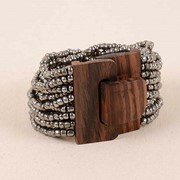 Wood Buckle Bracelet 30108 View 4