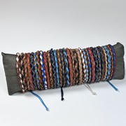 Small Braid Leather Pull Bracelet Assortment 31330 View 4