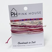 Arm Deco Color Stack Pull Bracelets Set/4 32489 View 4