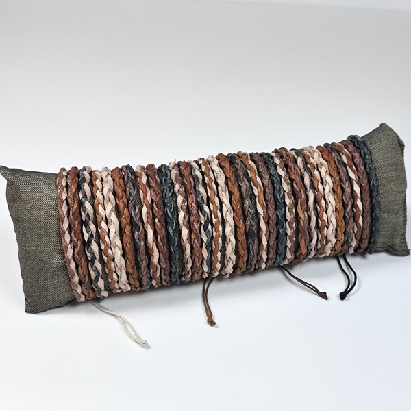 Small Braid Leather Pull Bracelet Assortment 31330