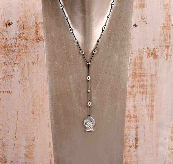 Mini Hippo Fish Necklace 40'' 40518